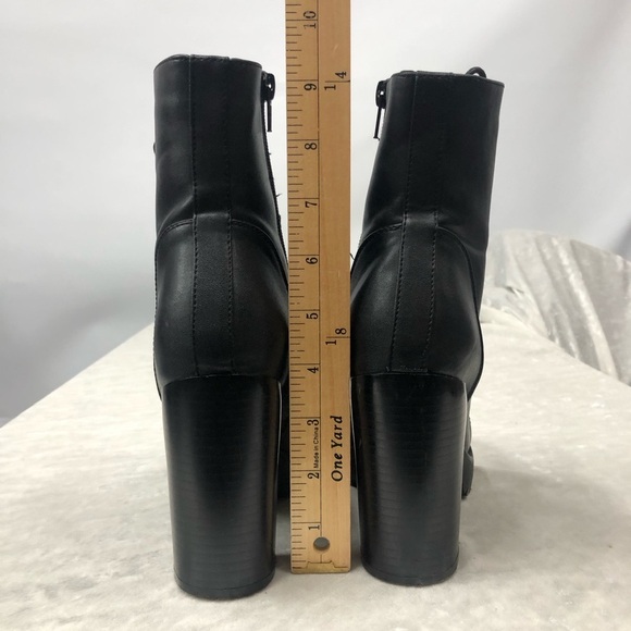 Hot topic black chunky platform combat Boots size 6 - Picture 4 of 15